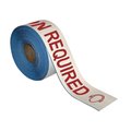 Superior Mark Floor Marking Message Tape, 4in x 100Ft , EAR PROTECTION REQUIRED IN-40-740I